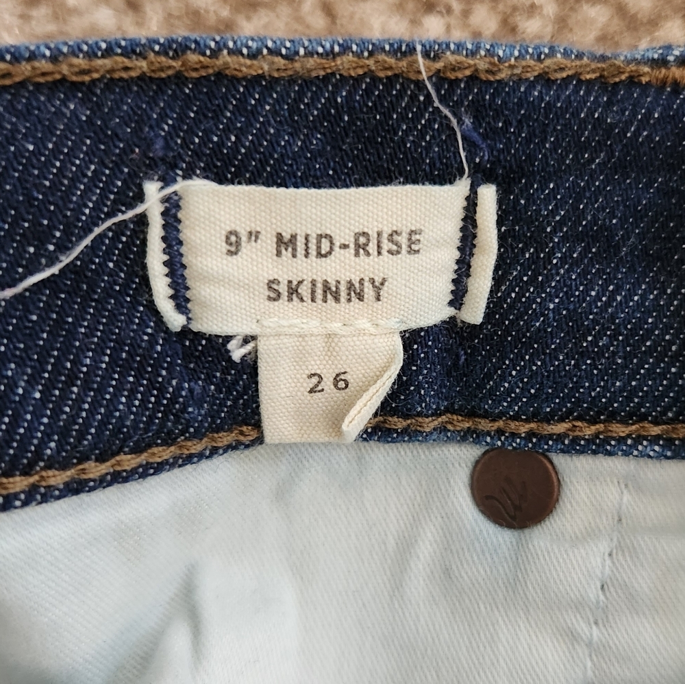 Madewell 9" Mid Rise Skinny Jeans - Picture 5 of 6